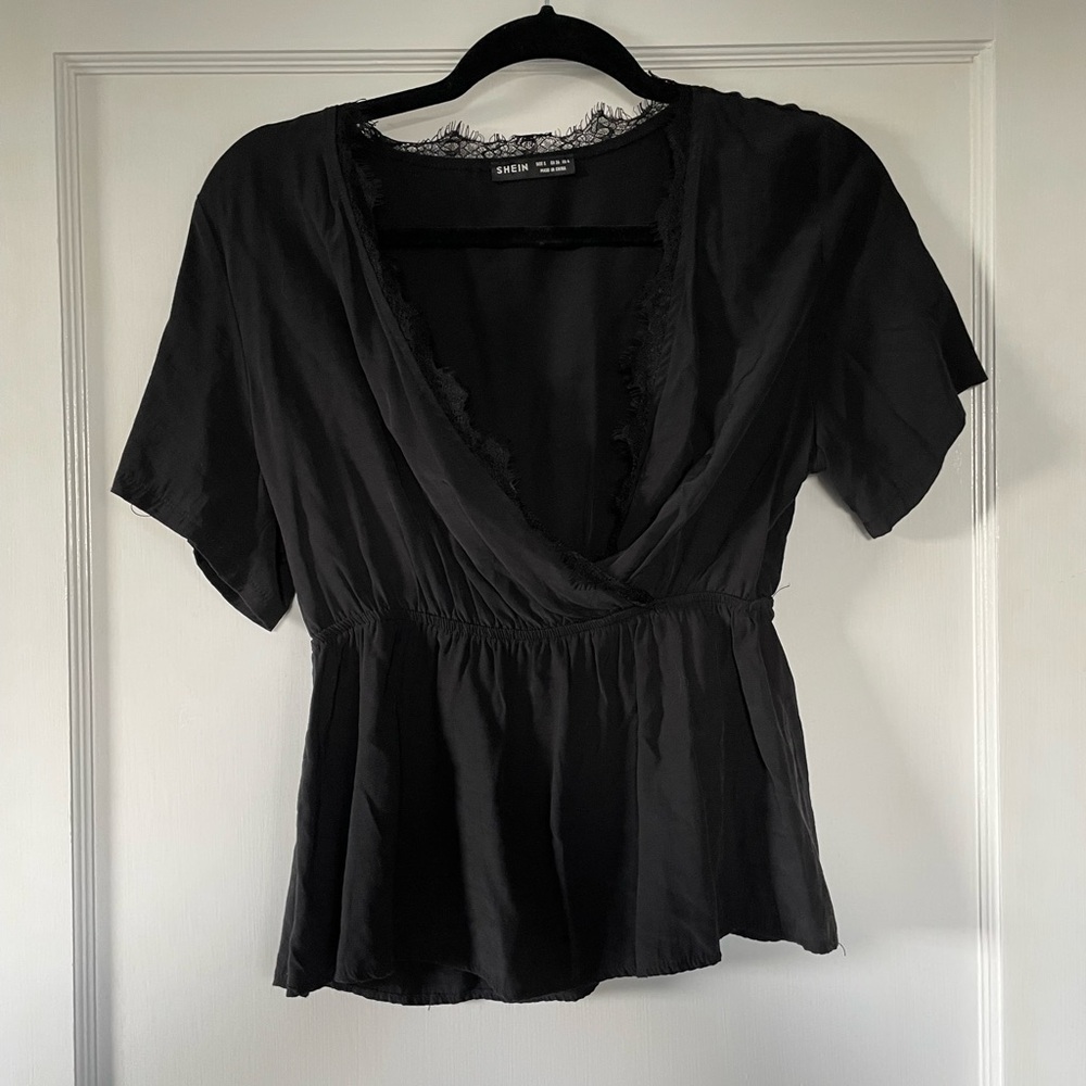 SHEIN Lace Babydoll Top